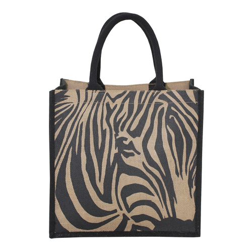 PP Laminated Jute Tote Bag With Padded Rope Handle