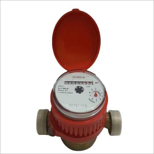 Cold Water Single Jet Class B 15 mm Domestic Residential Flow Meter By JAPSIN INSTRUMENTATION