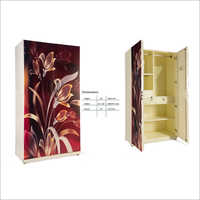 Krystal Regular Almirah With Uv Paint - Material: Metal
