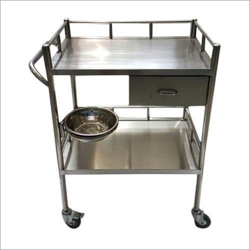 Stainless Steel Hospital Dressing Trolley