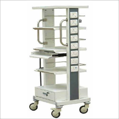 Portable Hospital Monitor Trolley By RS MEDISTEEL