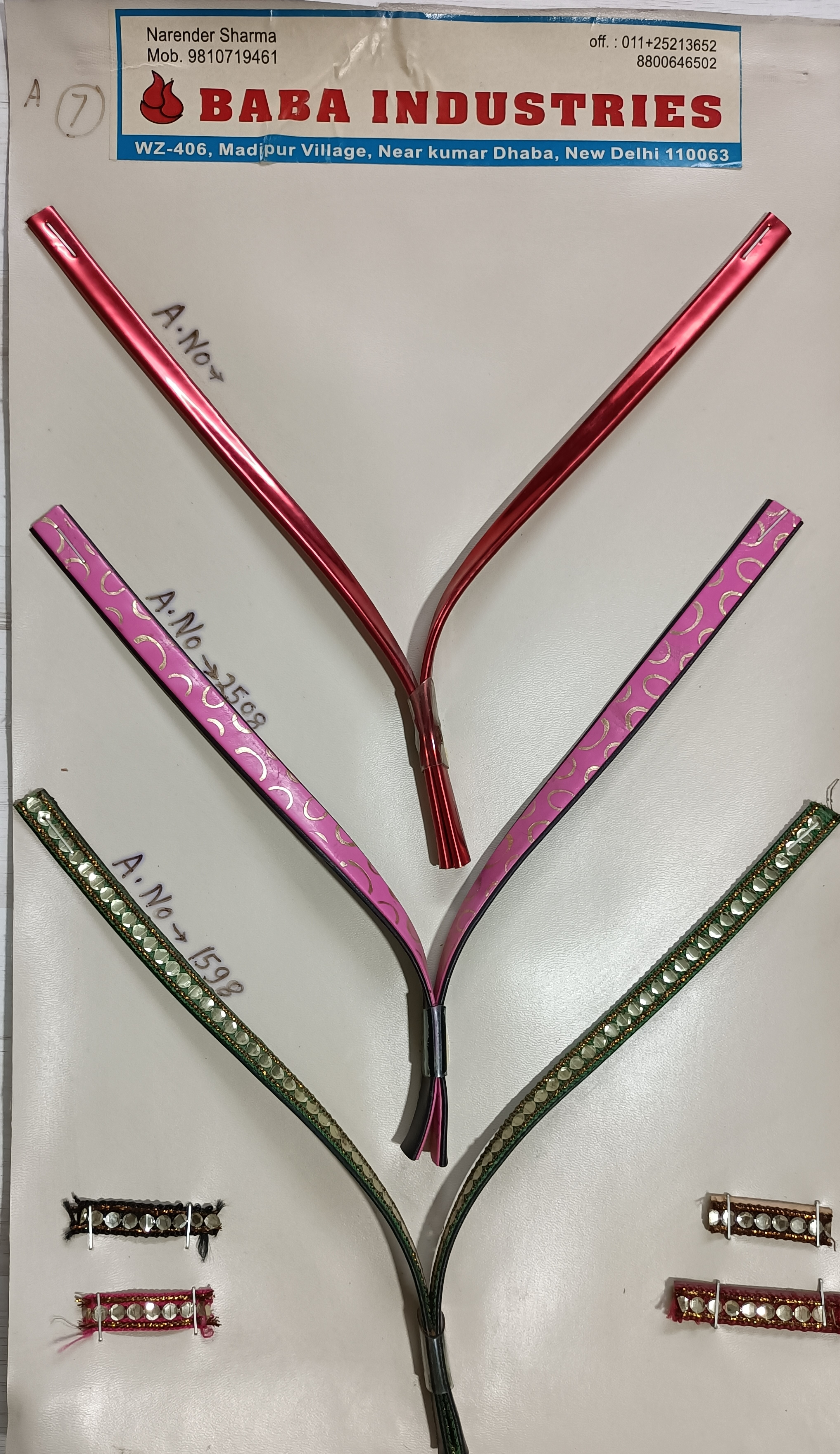 Ladies Footwear Upper Straps V shape