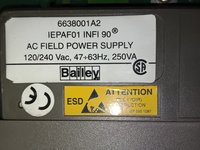BAILEY FIELD POWER SUPPLY IEPAF01