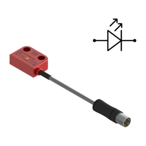 SMP1A001M - M12 connector + Cable Safety magnetic sensors  Connection with M12 connector and cable (10cm)