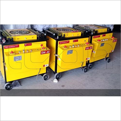 Gw42 Spartan Rebar Bending Machine - Color: Yellow