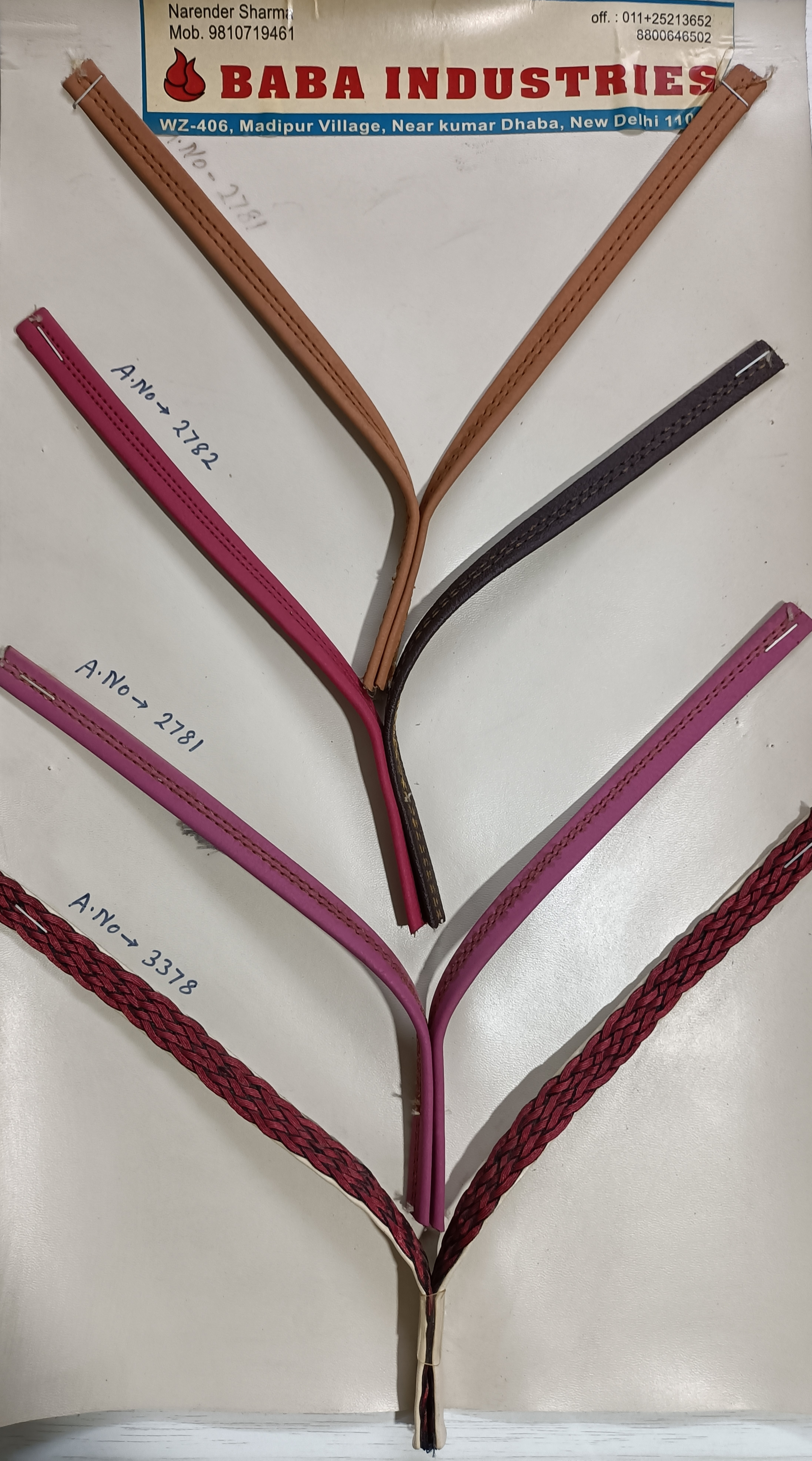 Ladies Footwear Upper Straps V shape