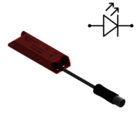 SMP2A001M - M12 connector + cable Safety magnetic sensors  Connection with M12 connector and cable (10cm)