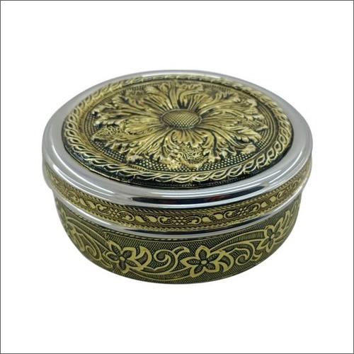 Stainless Steel Oxidize Amine Lunch Box
