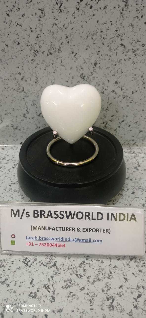 BRASS HEART CREMATION URN FUNERAL SUPPLIES