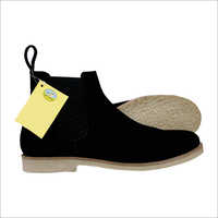 Black Sued Leather