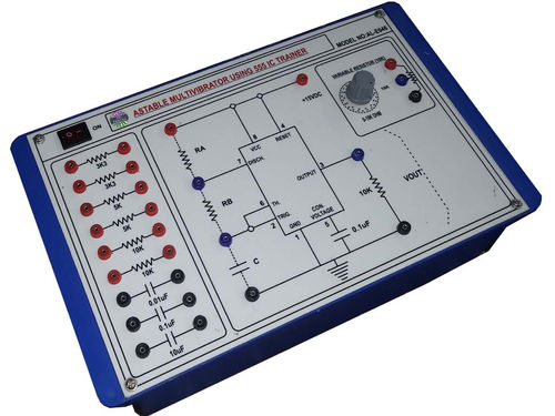 ASTABLE MULTIVIBRATOR TRAINER (USING 555 IC)