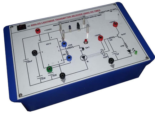 ANALOG LIGHTWAVE TRANSMITTER AND RECEIVER USING 555 TRAINERS