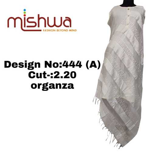 Organza White Dupatta