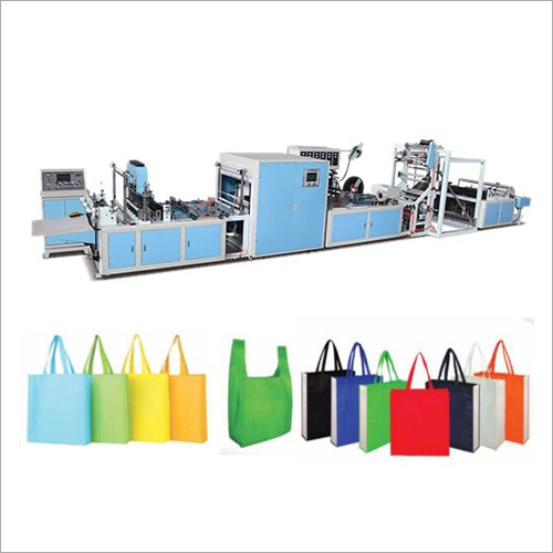 Non Woven Box Bag Making Machine with Online Loop Handle