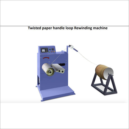 Twisted Paper Handle Loop Rewinding Machine