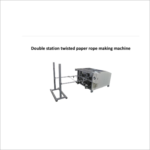 Double Station Twisted Paper Rope Making Machine