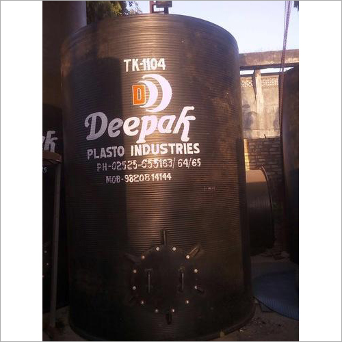 Black Spiral HDPE Storage Tank