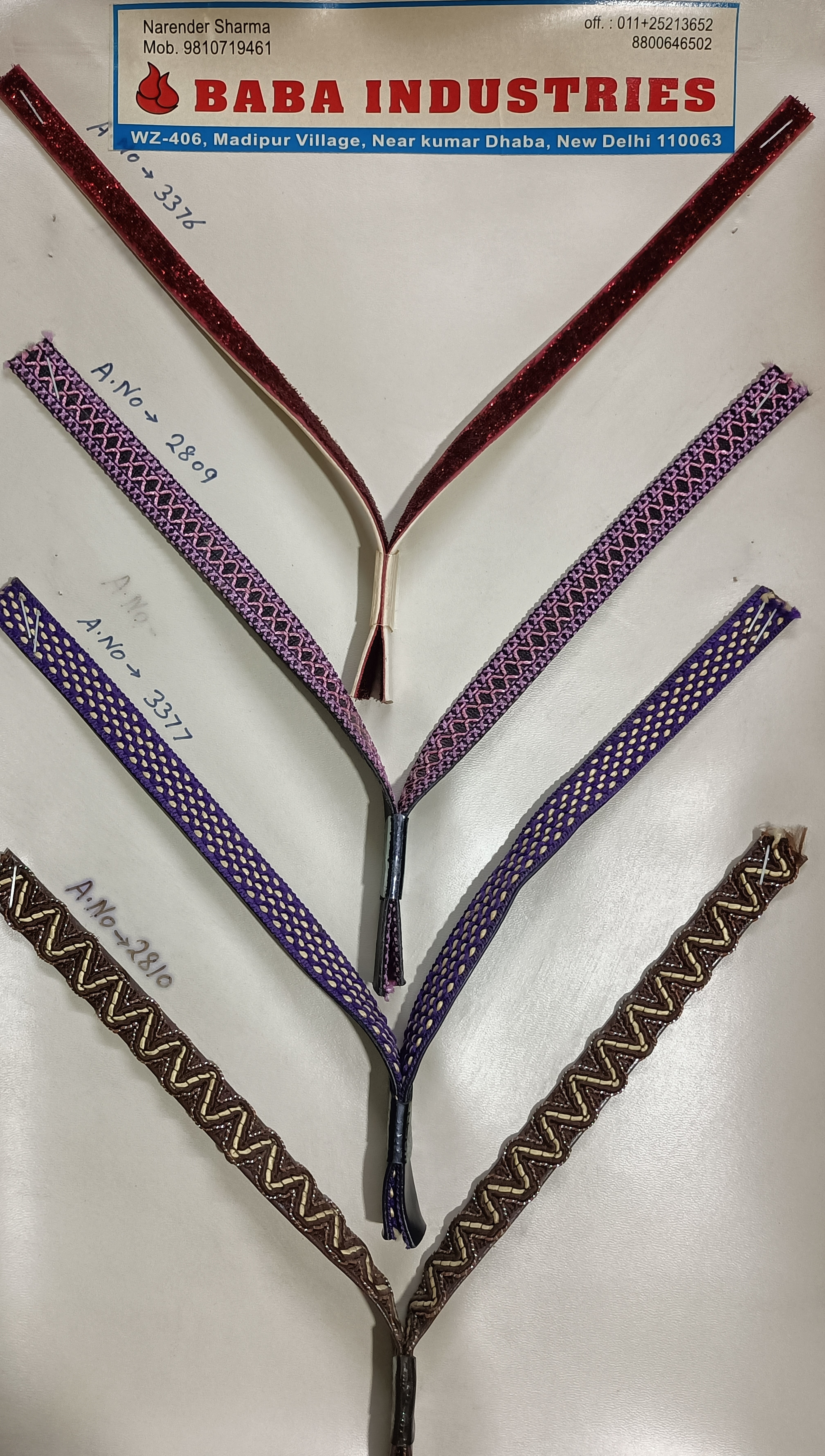 Ladies Footwear Upper Straps V shape