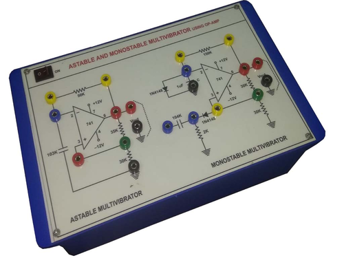 ASTABLE AND MONOSTABLE MULTIVIBRATOR TRAINER (741 IC)