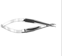 Conxport Barraquer Needle Holder - Stainless Steel 90mm, Curved Serrated Jaws, Finger Ring Handle, Autoclavable