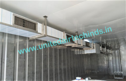 SS DUCTING WITH AIR VENTILATION GRILLS