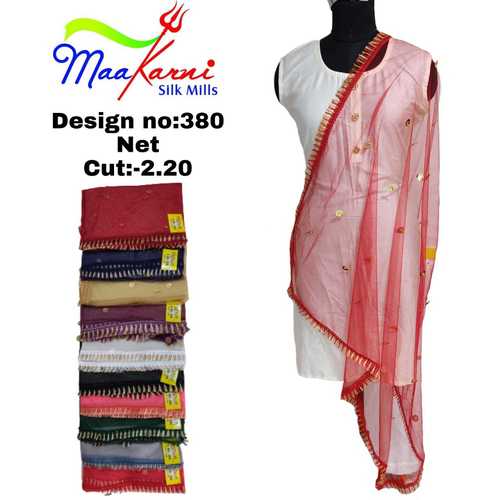 plain net dupatta