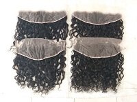 Indian Raw Curly Lace Closure with Transparent Lace