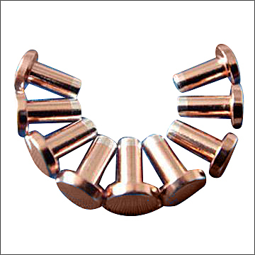 Tri-Metal Electrical Contact Rivet