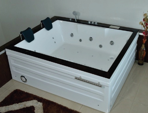 APPOLLO White PRISA 6x3.6 feet Jacuzzi Bath Tub