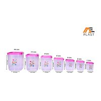 Plastic Printed Square Container - 100% Virgin Pp, 1ltr To 16ltr Capacity | Transparent Design, Unbreakable Household Solution