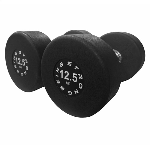 Solid Rubberized Dumbbells
