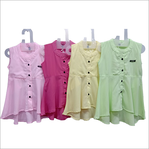 Available In Different Color Girls Designer Rayon Top