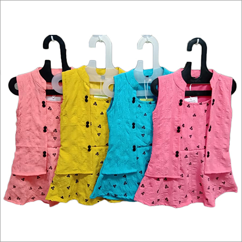 Girls Multicolored Rayon Top