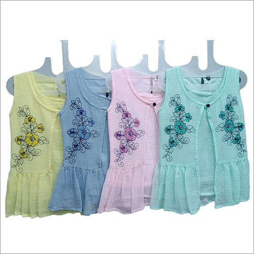 Girls Stretchable Silk Top
