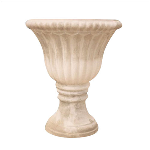 Off White Reinforced Cement Concrete Flower Pot