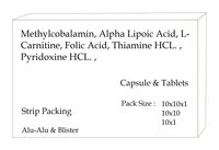 Methylcobalamin Alpha Lipoic Acid L-Carnitine Folic Acid Thiamine HCL Pyridoxine HCL