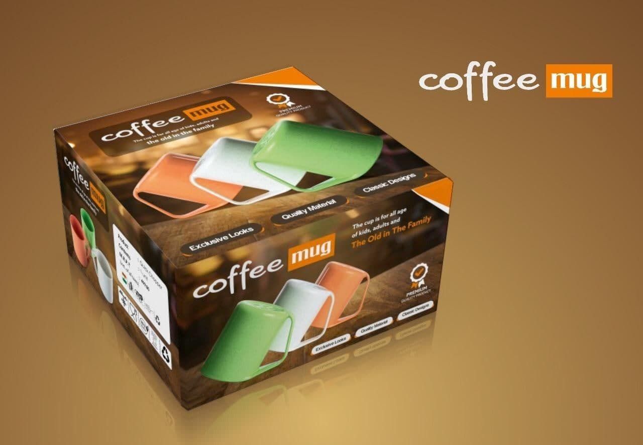 Set of 4 Platin Coffee Mug