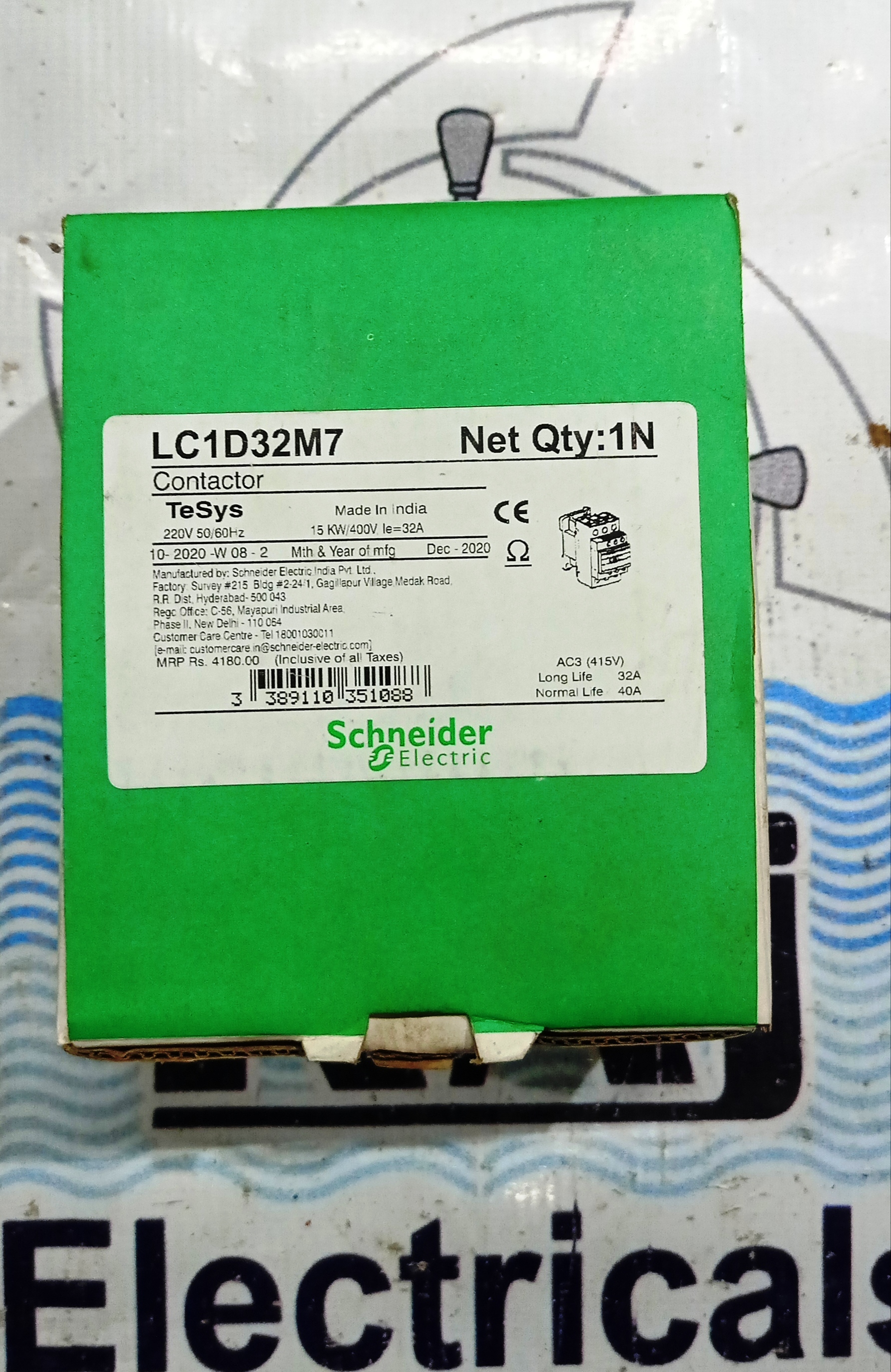 SCHNEIDER LC1D32 CONTACTOR