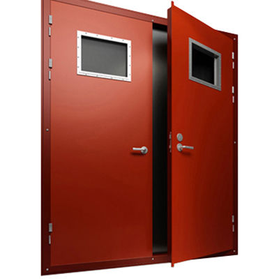 Customize Colors New Product Strong Quality Factory Direct Supply School Cinema Exterior Steel Fireproof Door With Push Bar