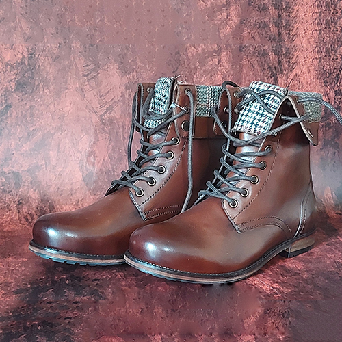 Dark Tan Lace up Men's Boot