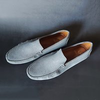 Grey Suede Men's Loafer