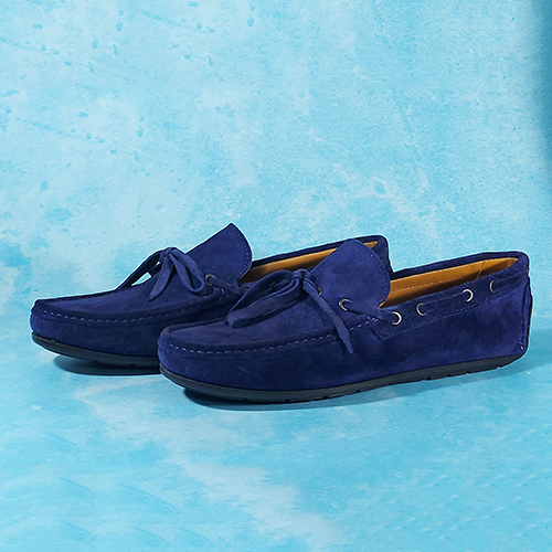 Blue Suede Men's Loafer