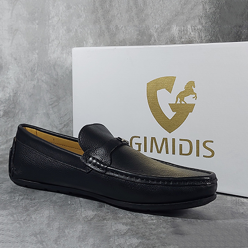 Black Men's Loafer Shoes By 4CORNERS BUSINESS PRIVATE LIMITED