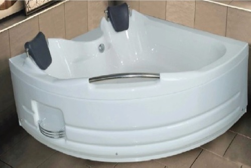 Appollo Curvy D 5 X5 Ft. Corner Bath Tub - Color: White
