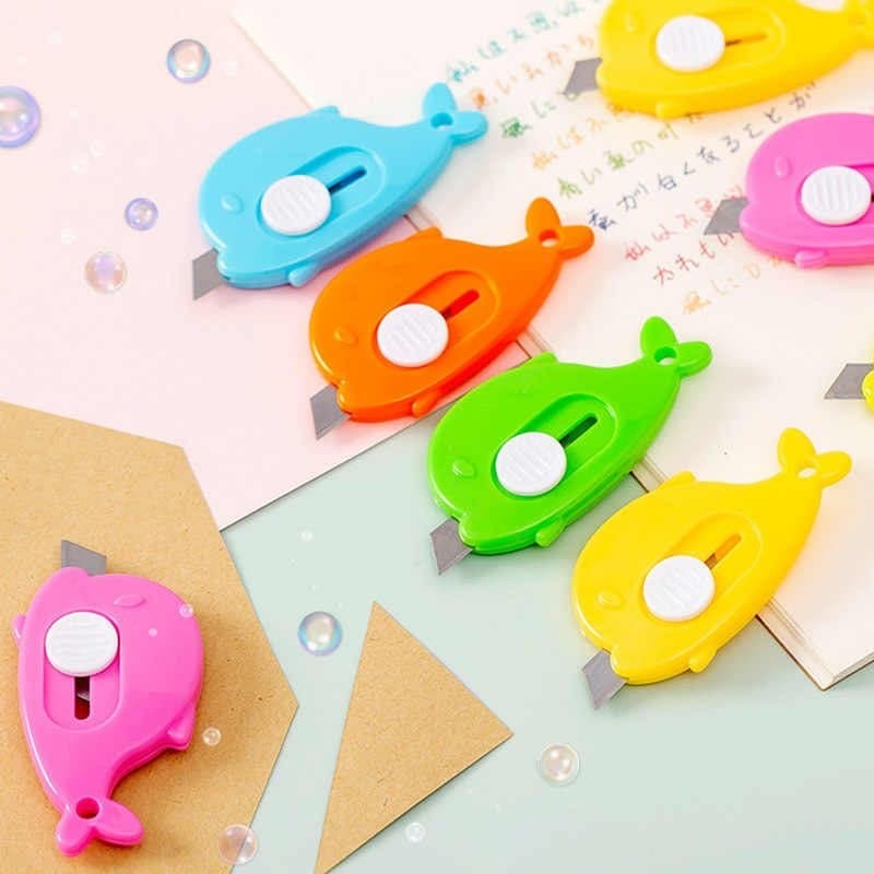 Mini Whale Portable Utility Knife Cute Paper Cutter