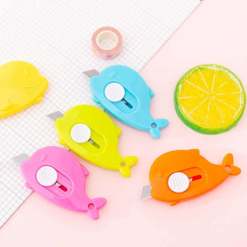 Mini Whale Portable Utility Knife Cute Paper Cutter