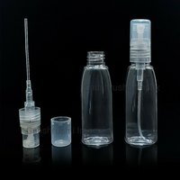 15 Ml Plastic Spray Bottle - Pet Material, Transparent Color, Round Shape | Ideal For Beverage, Chemical, Oil, And Pharmaceutical Storage