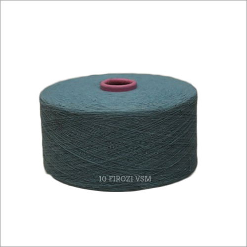 10 Count Firozi Color VSM Cotton Yarn - 3 kg Roll, Dyed Cotton Material with Excellent Elongation and Resilience for Textile Industry