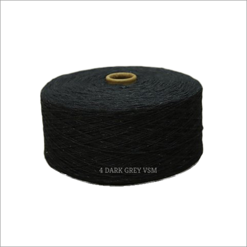 4 Dark Grey Color VSM Cotton Yarn