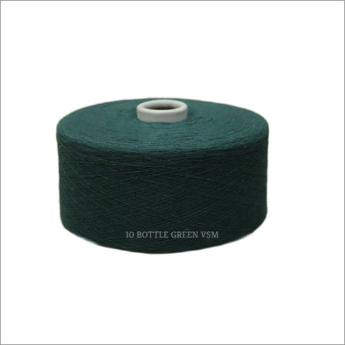 10 Bottle Green Color VSM Cotton Yarn